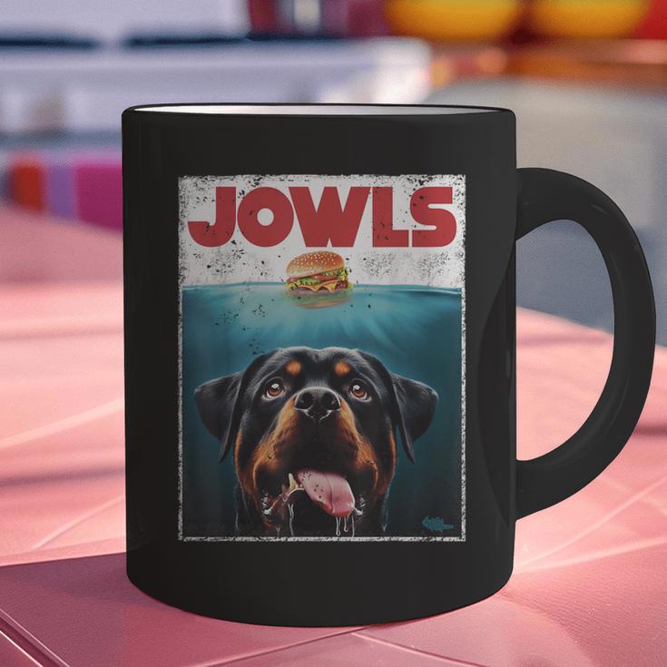 Rottie Rottweiler Jowls Burger Giant Tank Dog Mom Dad Graphic Print Coffee Mug
