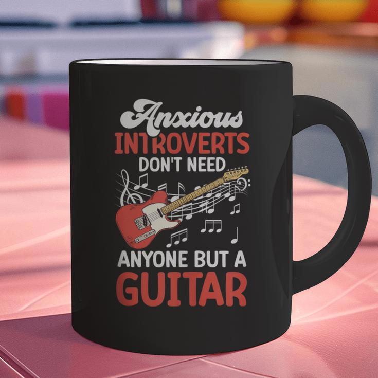 Sarcastic Introvert Need Guitar Sad Song Introvert Guitarist Graphic Print Coffee Mug