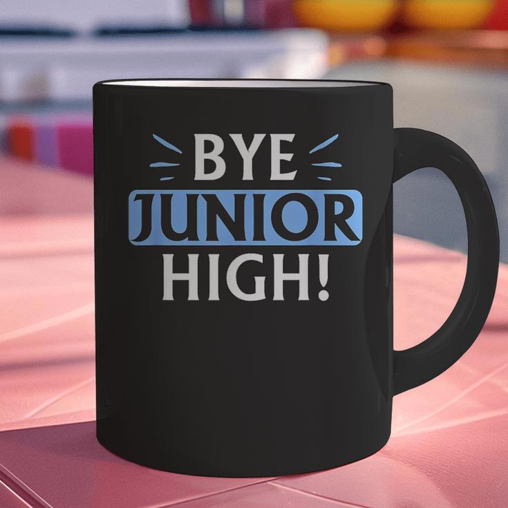 Say Goodbye To Junior High School Fun Graduation Graphic Print Coffee Mug