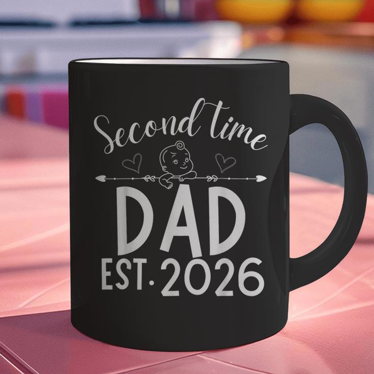 Second Time Dad Est 2026 Pregnancy Announcement Baby Daddy Graphic Print Coffee Mug Second Time Dad Est 2026 Pregnancy Announcement Baby Daddy Graphic Print Coffee Mug