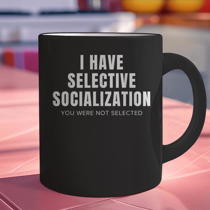 Selective Socialization For Introverts And Shy People Graphic Print Coffee Mug Selective Socialization For Introverts And Shy People Graphic Print Coffee Mug