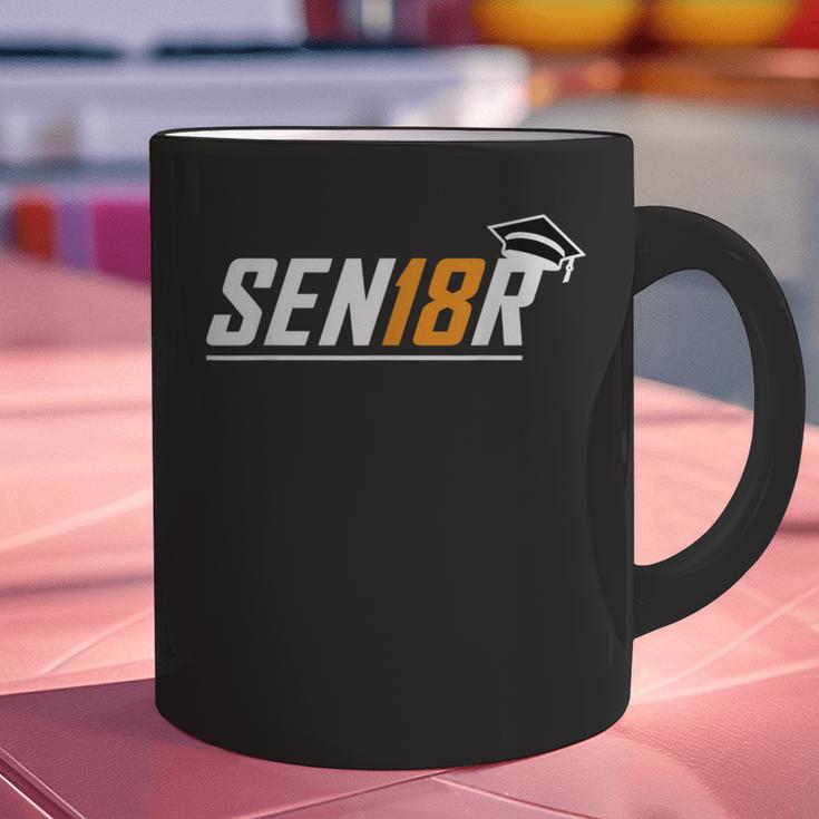 Senior 18 High School Graduation Eighteen Year Old Grad Graphic Print Coffee Mug