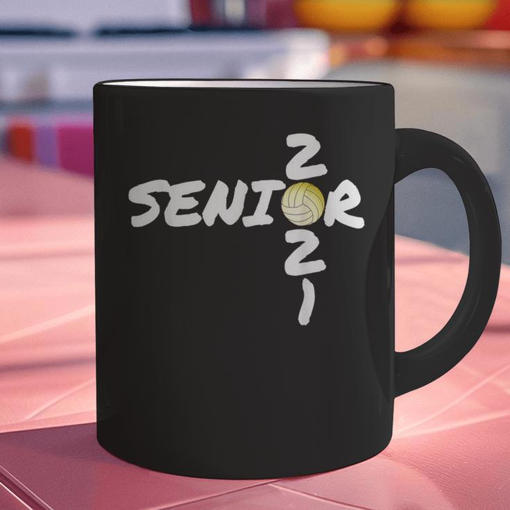 Senior 2021 Volleyball Graduation Shirt Graphic Print Coffee Mug