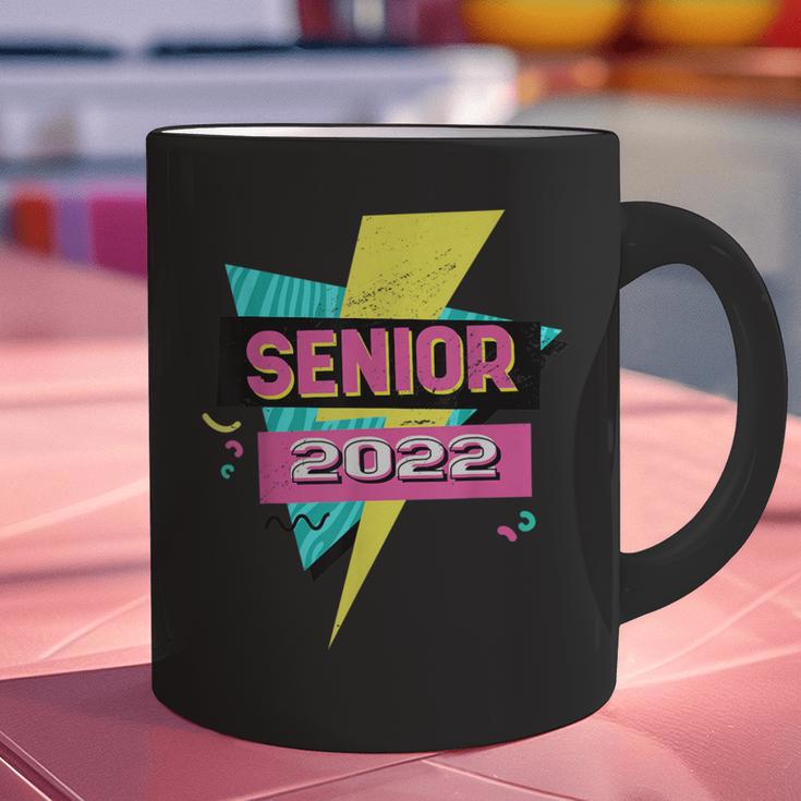 Senior 2022 Graduation Class Of 2022 Retro 90's Graduation Graphic Print Coffee Mug