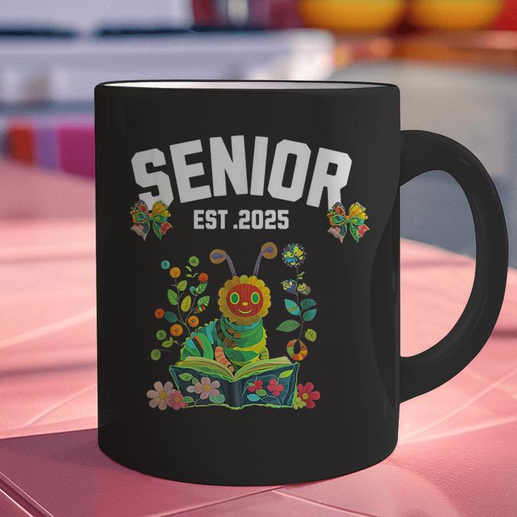 Senior 2025 Graduation Caterpillar For Kids Cute Coquette Graphic Print Coffee Mug