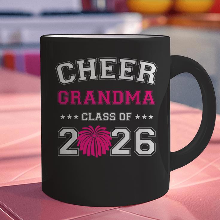 Senior Cheerleader Grandma Cheer Class Of 2026 Graduation Graphic Print Coffee Mug