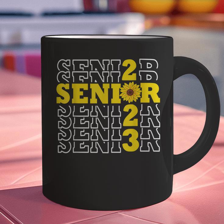 Senior Class Of 2023 Sunflower Graduation Seniors 23 Graphic Print Coffee Mug