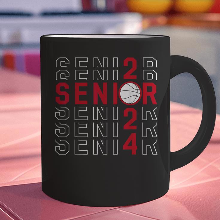 Senior Class Of 2024 Graduation 2024 Maroon Basketball Graphic Print Coffee Mug