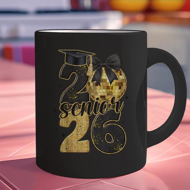 Senior Class Of 2026 Senior Girl Graduation Cap Coquette Bow Graphic Print Coffee Mug