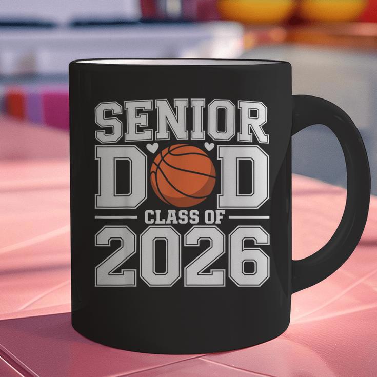 Senior Dad Class Of 2026 Cute Basketball Dad Graduation 2026 Graphic Print Coffee Mug