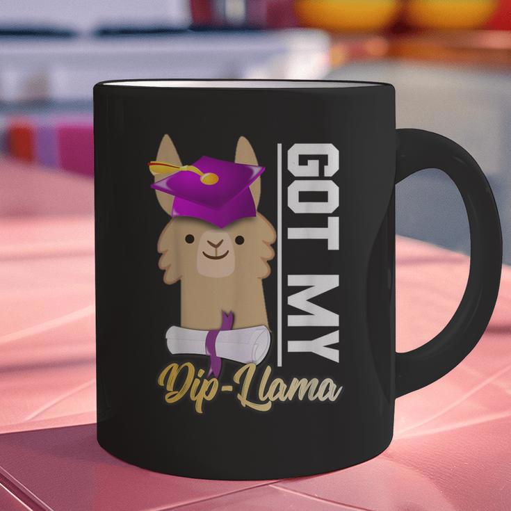 Senior Graduation TShirt 2019 Got My Diploma Llama Pun Shirt Graphic Print Coffee Mug