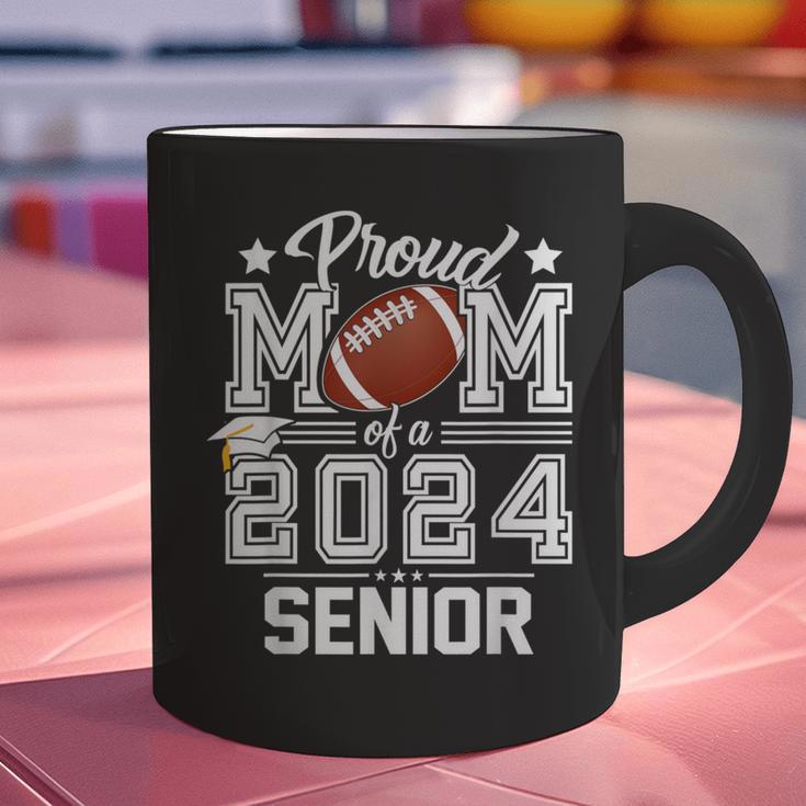 Senior Mom Class Of 2024 Football Proud Mom Graduation Graphic Print Coffee Mug