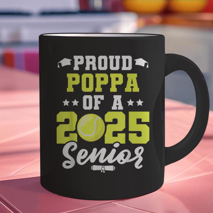 Senior Poppa 2025 Tennis Class Of 2025 Graduation Graphic Print Coffee Mug
