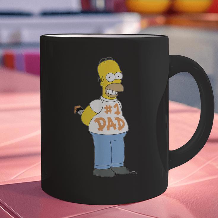 The Simpsons Homer Number 1 Dad Father's Day V2 Graphic Print Coffee Mug