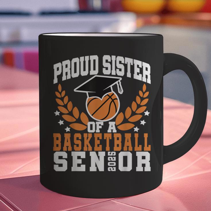 Sister Class Of 2025 Senior Basketball Graduation Family Graphic Print Coffee Mug