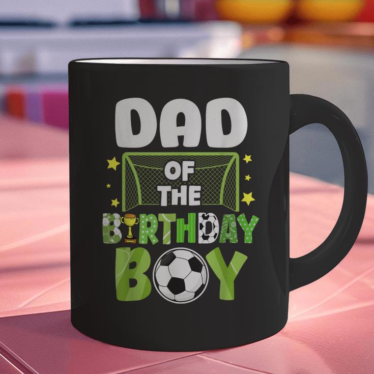Soccer Dad Birthday Boy Party Soccer Family Matching Graphic Print Coffee Mug