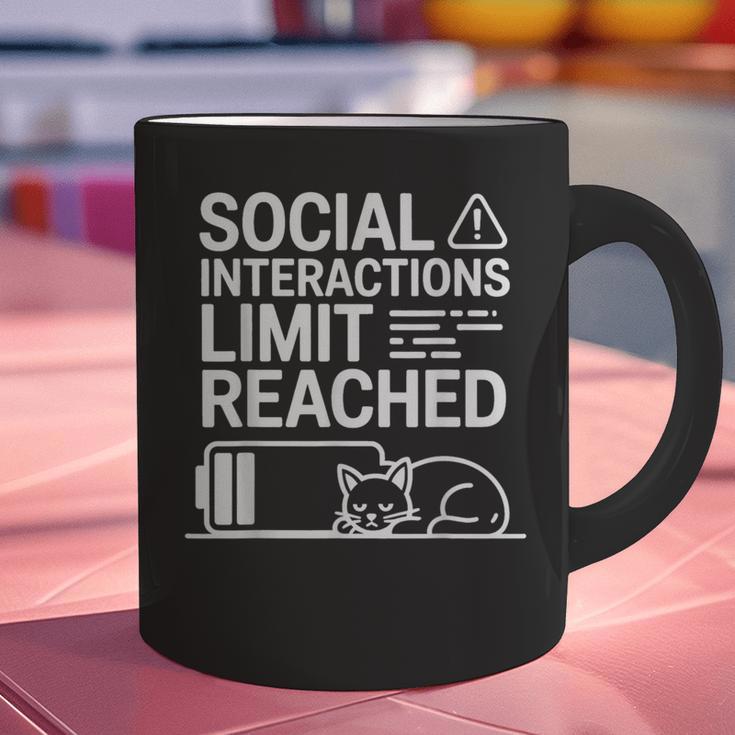 Social Interactions Limit Reached Introvert Tired Graphic Print Coffee Mug Social Interactions Limit Reached Introvert Tired Graphic Print Coffee Mug