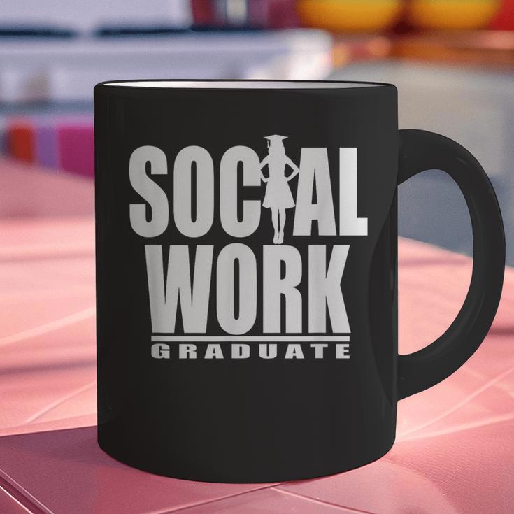 Social Work Graduate TShirt College Graduation Graphic Print Coffee Mug