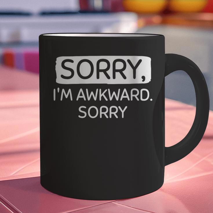 Sorry I'm Awkward Sorry Socially Awkward Introvert Graphic Print Coffee Mug Sorry I'm Awkward Sorry Socially Awkward Introvert Graphic Print Coffee Mug