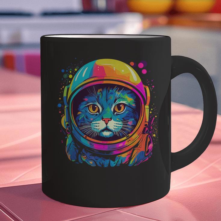 Space Cat Mom Cat Dad Men Women Kids Astronaut Space Graphic Print Coffee Mug