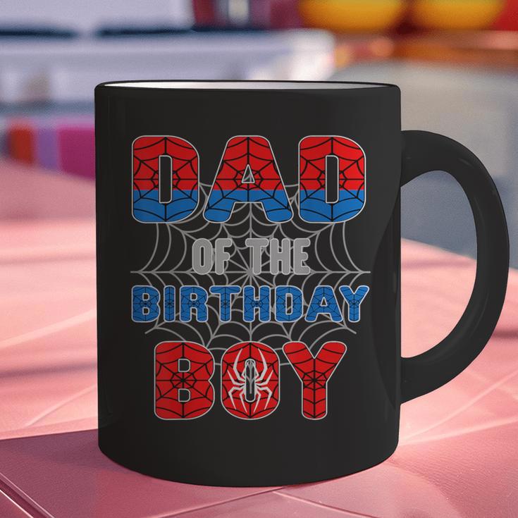 Spider Web Birthday Party Dad Of The Birthday Boy Graphic Print Coffee Mug Spider Web Birthday Party Dad Of The Birthday Boy Graphic Print Coffee Mug