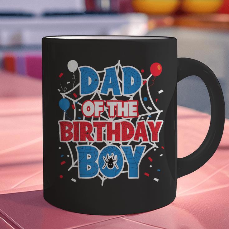 Spider Web Dad Of The Birthday Boy Graphic Print Coffee Mug
