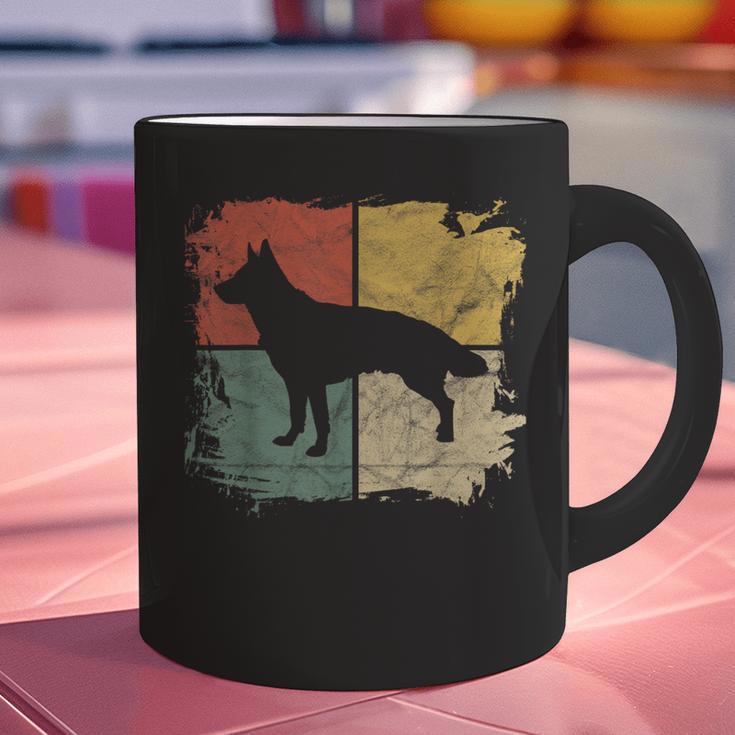 Square Retro German Shepherd Owner Dog Shepard Dad Mom Graphic Print Coffee Mug