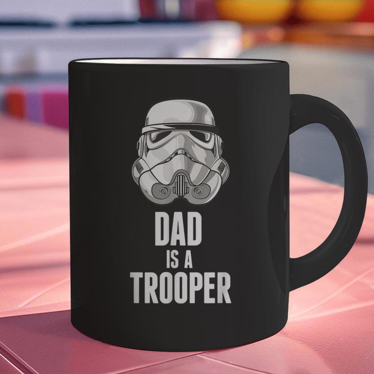 Star Wars Father's Day Stormtrooper Dad Is A Trooper Vintage Graphic Print Coffee Mug Star Wars Father's Day Stormtrooper Dad Is A Trooper Vintage Graphic Print Coffee Mug