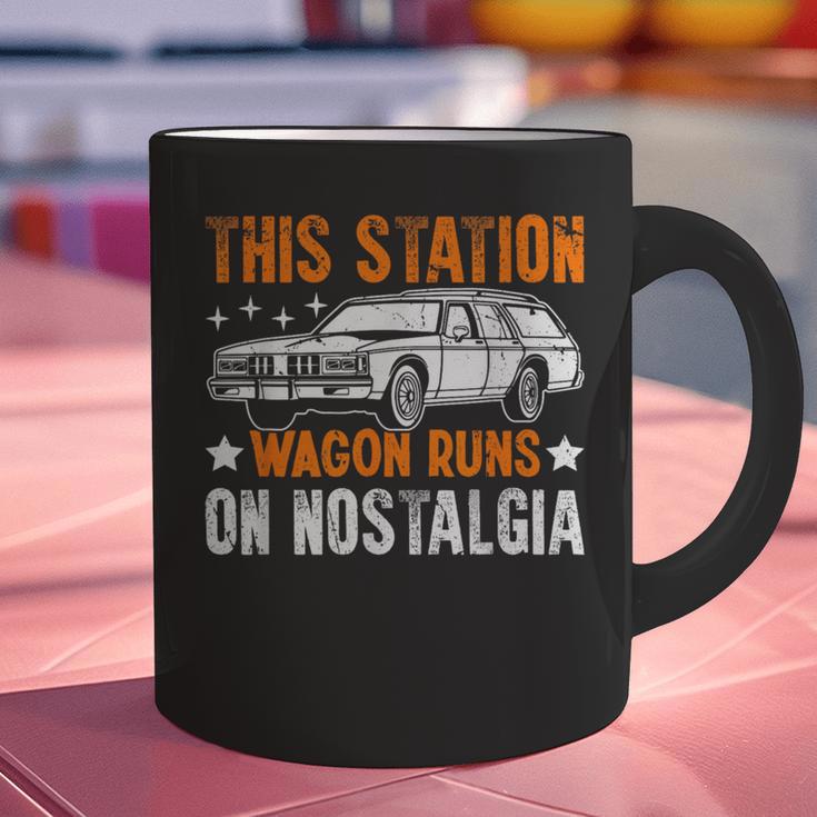 This Station Wagon Runs On Nostalgia Wagon Graphic Print Coffee Mug