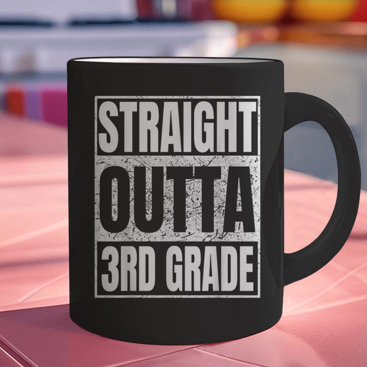 Straight Outta 3rd Grade Graduation Class 2025 Third Grade Graphic Print Coffee Mug