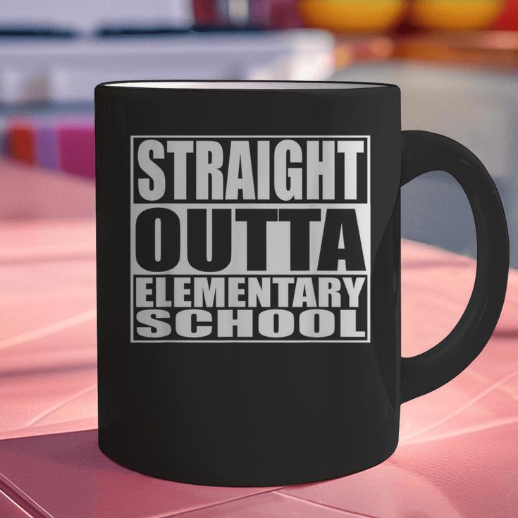 Straight Outta Elementary School Graduation Graphic Print Coffee Mug