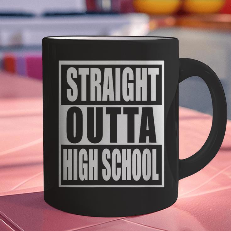 Straight Outta High School Graduation Apparel For Seniors Graphic Print Coffee Mug