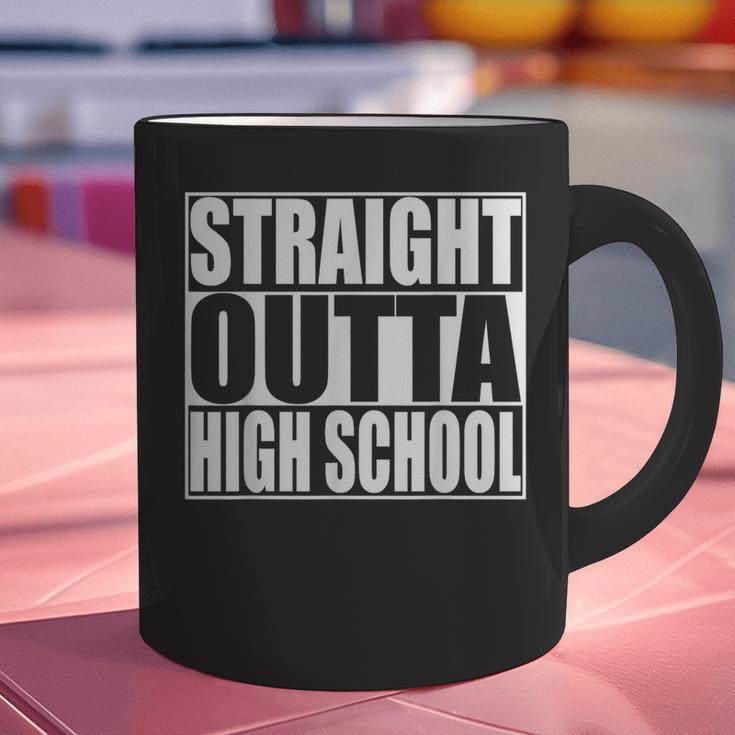 Straight Outta High School Graduation T-Shirt Graphic Print Coffee Mug