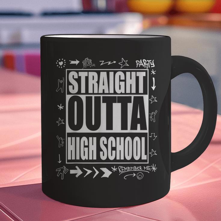 Straight Outta High School Shirt Cute Graduation Graphic Print Coffee Mug