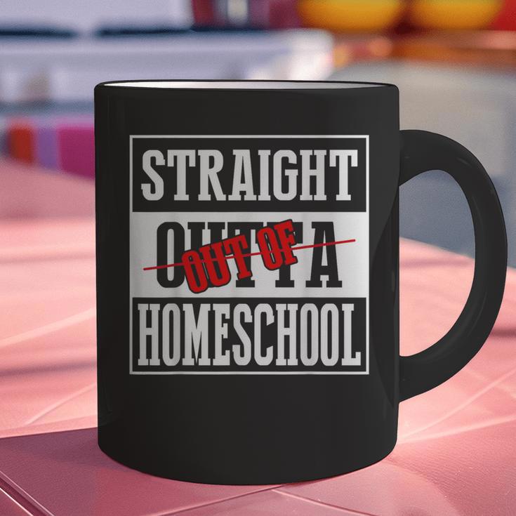 Straight Outta Homeschool Shirt Graduation Graphic Print Coffee Mug
