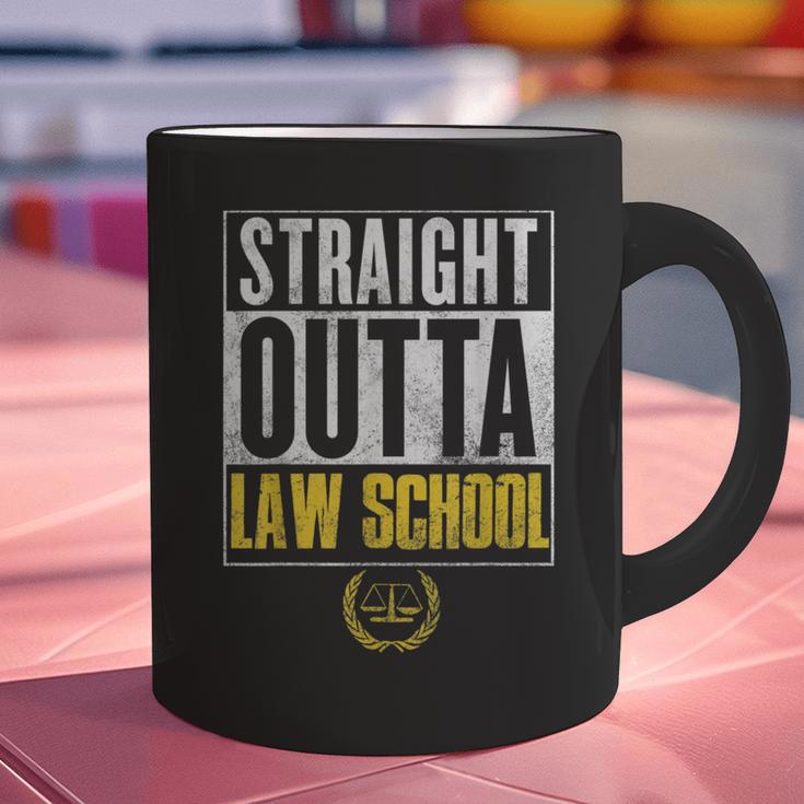 Straight Outta Law School Graduation Tshirt Law School Graphic Print Coffee Mug