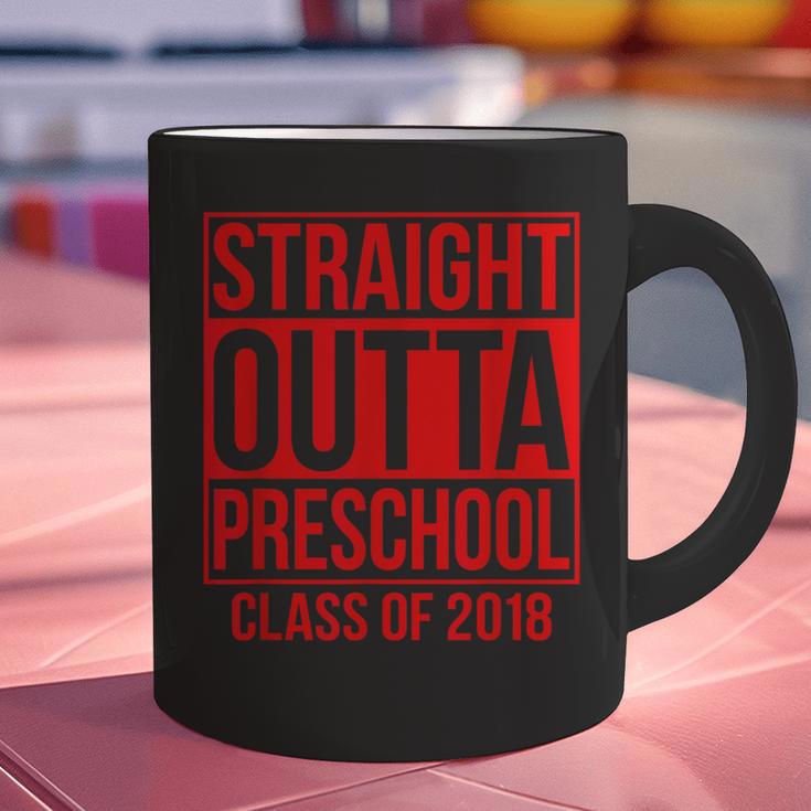 Straight Outta Preschool Graduation Class Of 2018 Graphic Print Coffee Mug