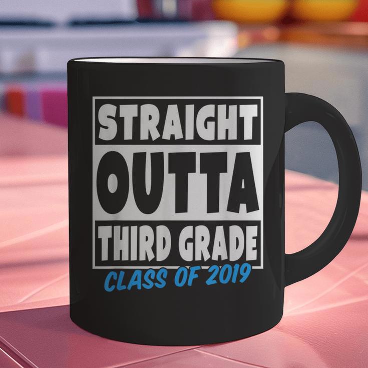 Straight Outta Third Grade Class Of 2019 Graduation Graphic Print Coffee Mug