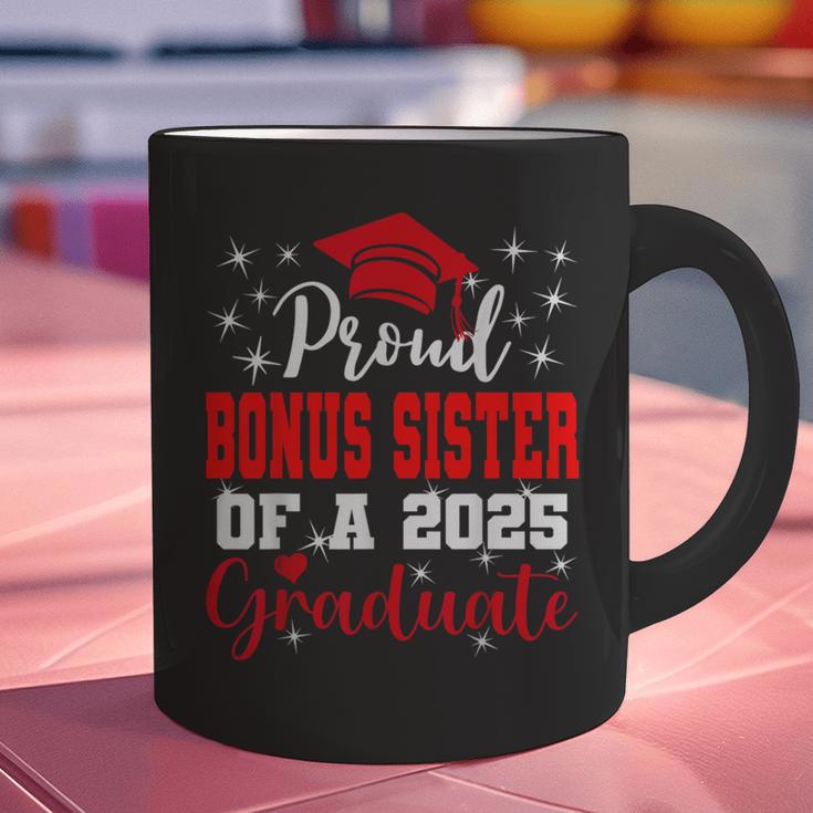 Super Proud Bonus Sister Of 2025 Graduate Graduation Family Graphic Print Coffee Mug