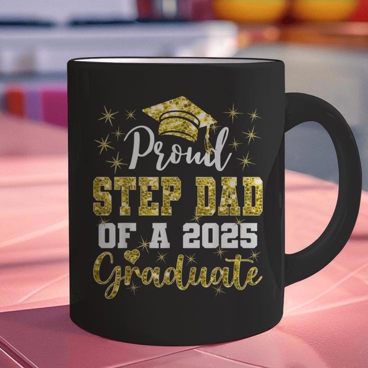 Super Proud Step Dad Of 2025 Graduate Graduation Family Graphic Print Coffee Mug