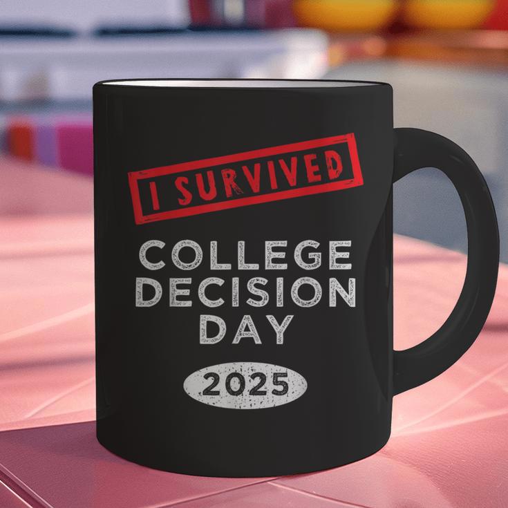 I Survived College Decision Day Graduation Class Of 25 Graphic Print Coffee Mug