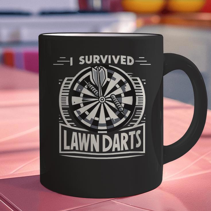 I Survived Lawn Darts Classic Yard Nostalgia Game Fun Graphic Print Coffee Mug I Survived Lawn Darts Classic Yard Nostalgia Game Fun Graphic Print Coffee Mug