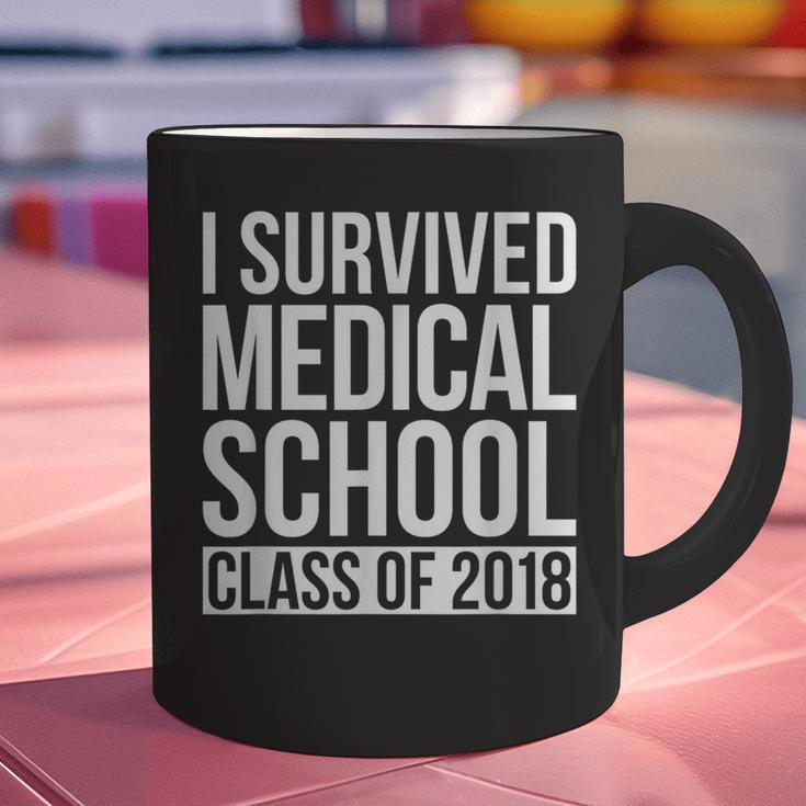 I Survived Medical School Class Of 2018 Graduation Shirt Graphic Print Coffee Mug