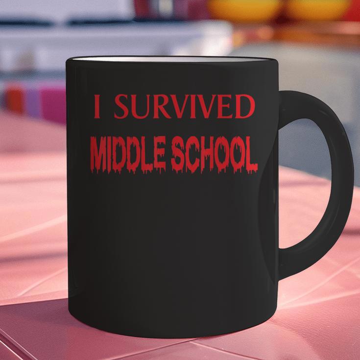 I Survived Middle School Graduation Shirt T-Shirt Graphic Print Coffee Mug