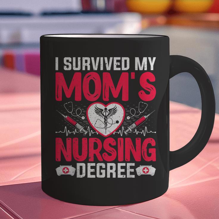 I Survived My Mom’s Nursing Degree Nurse Nursing Graduation Graphic Print Coffee Mug