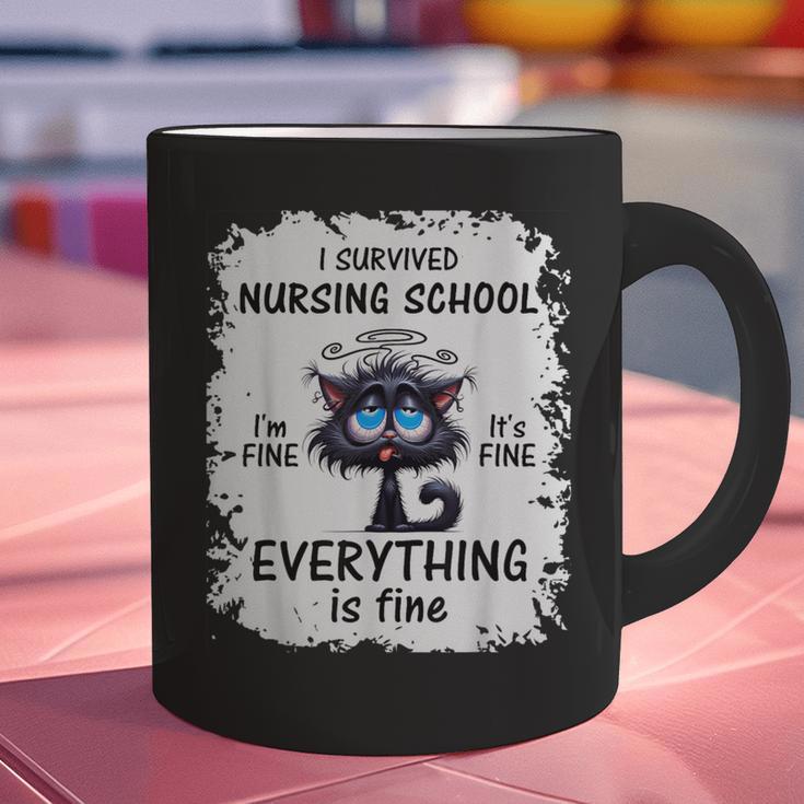 I Survived Nursing School Graduation 2025 Graphic Print Coffee Mug