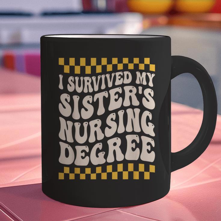 i Survived My Sisters Nursing Degree School Graduation Party Graphic Print Coffee Mug