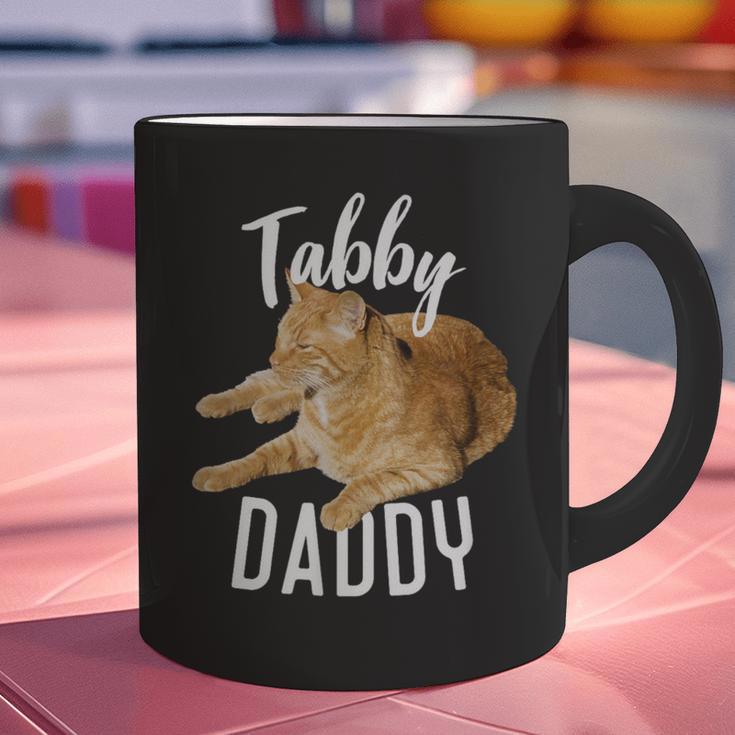 Tabby Daddy Cat Lover Saying Graphic Graphic Print Coffee Mug