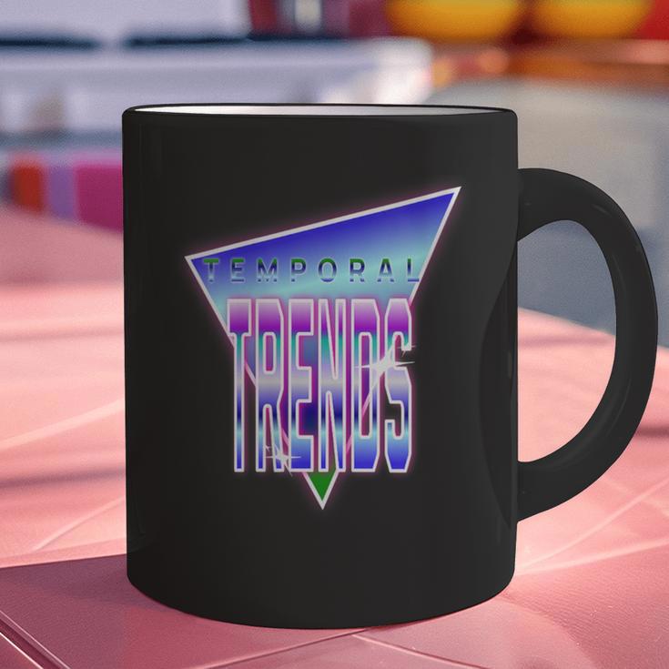 Temporal Trends Vaporwave Style Retro Nostalgia Look Graphic Print Coffee Mug Temporal Trends Vaporwave Style Retro Nostalgia Look Graphic Print Coffee Mug