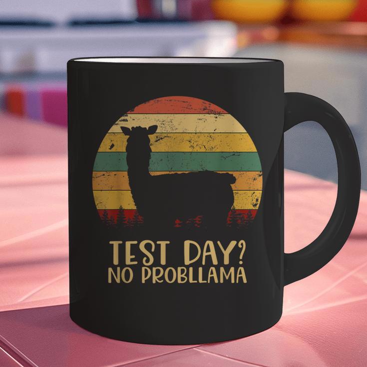 Test Day No Probllama Silhouette Teacher Student Graduation Graphic Print Coffee Mug